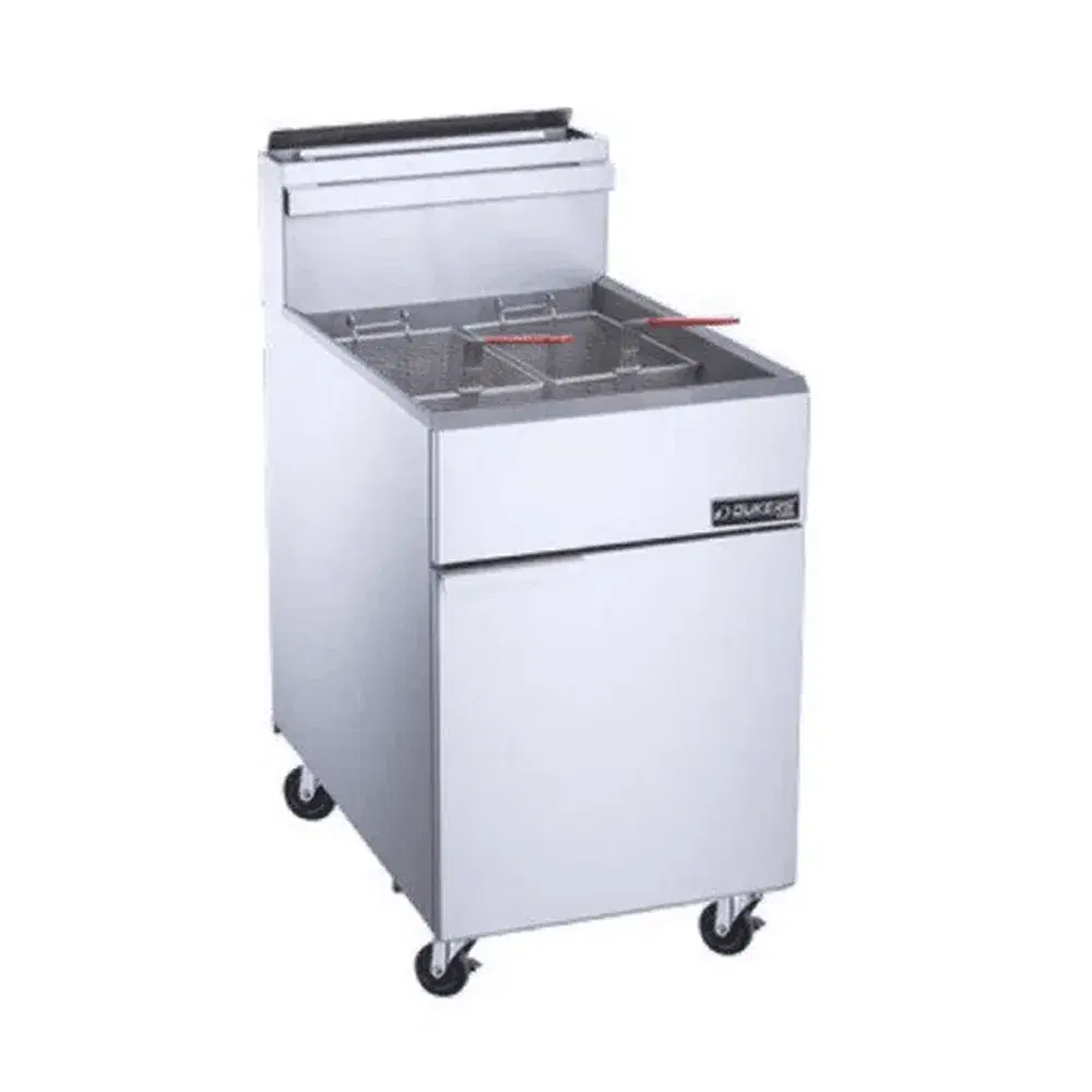 Dukers DCF5-LPG 21" Commercial Gas Fryer, Liquid Propane, 70 lbs Oil Capacity, 150,000 BTU, 1 Year Warranty