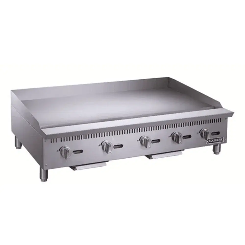 Dukers DCGM60 60" Commercial Gas Griddle, 5 Burners, 150,000 BTU, Convertible, 1 Year Warranty