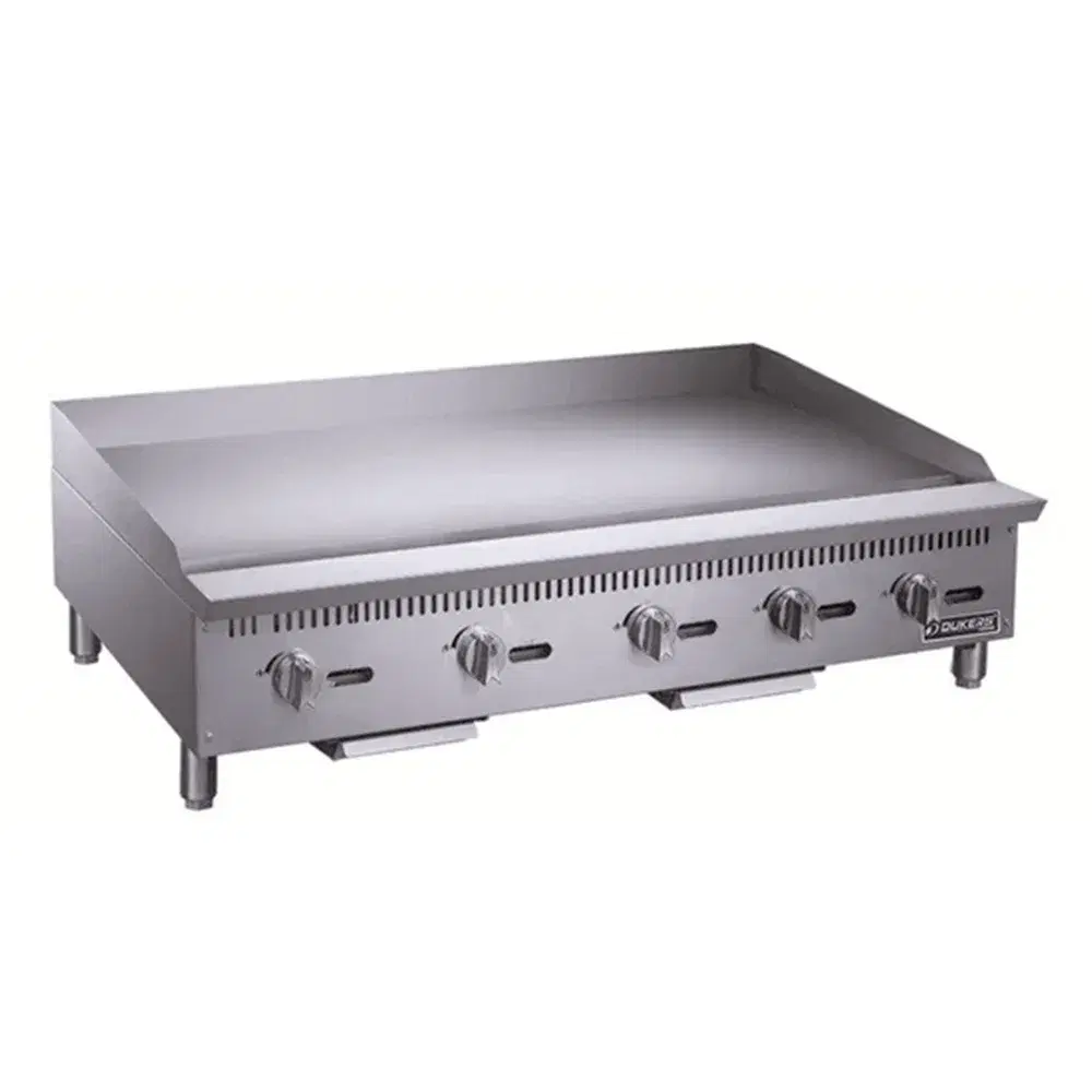 Dukers DCGMA60 60" Commercial Gas Griddle, 5 Burners, 150,000 BTU, Convertible, 1 Year Warranty