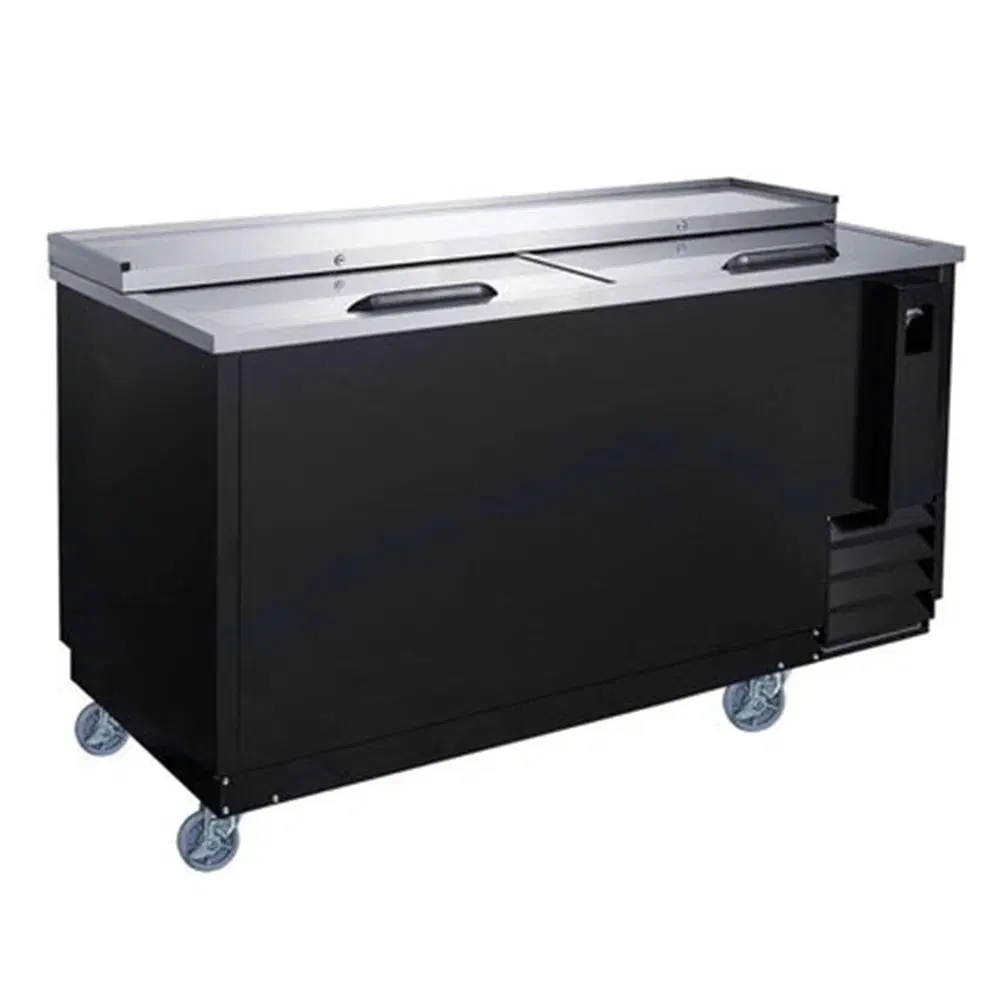 Dukers DHBC50 50" Bottle Cooler, Holds 408 12 oz Bottles, 5 Year Compressor Warranty