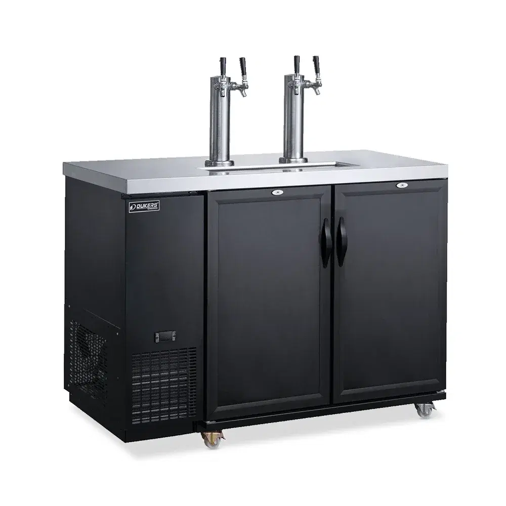 Dukers DKB48-M2 49" Kegerator / Beer Dispenser, 2 Keg Capacity, 5 Year Compressor Warranty