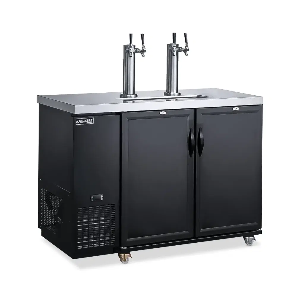 Dukers DKB60-M2 57" Kegerator / Beer Dispenser, 2 Keg Capacity, 5 Year Compressor Warranty