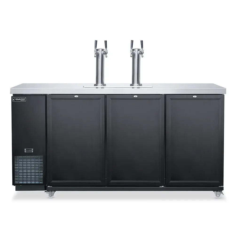 Dukers DKB72-M3 70" Kegerator / Beer Dispenser, 3 Keg Capacity, 5 Year Compressor Warranty
