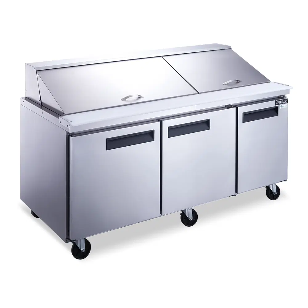 Dukers DSP72-30M-S3 73" Mega Top Sandwich and Salad Prep Table, Holds 30 Pans, 5 Year Compressor Warranty