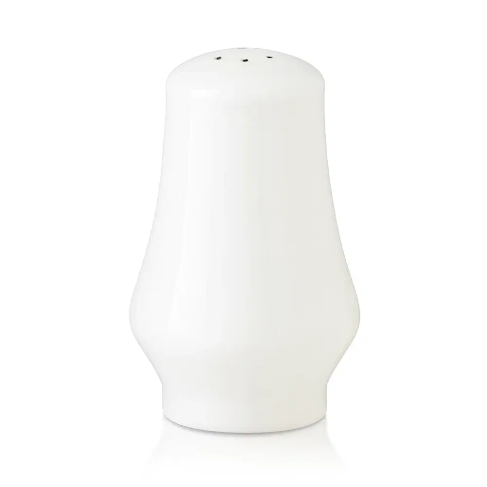 Furtino England 2.7"H Finesse Round Pepper, Chinaware, White
