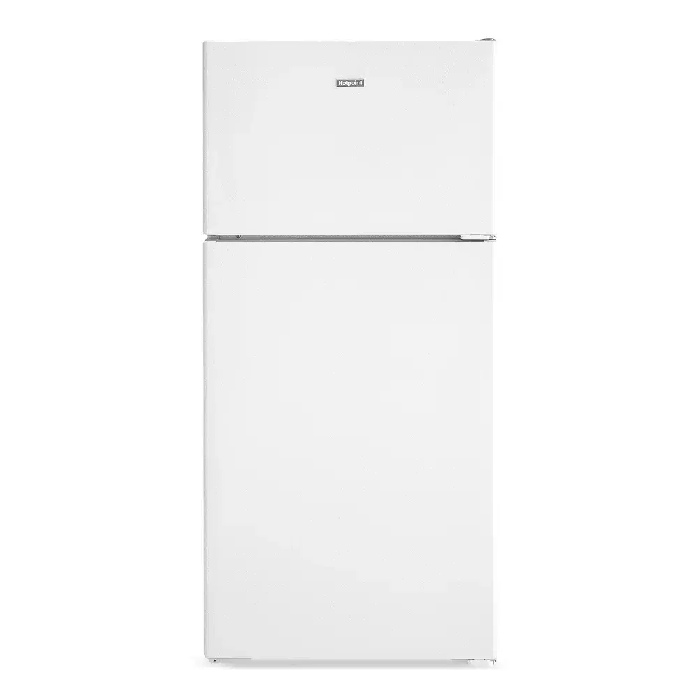 Hotpoint HPS16BTNRWW 28" Top Freezer Refrigerator, 15.6 Cu. Ft., Recessed Handle, White