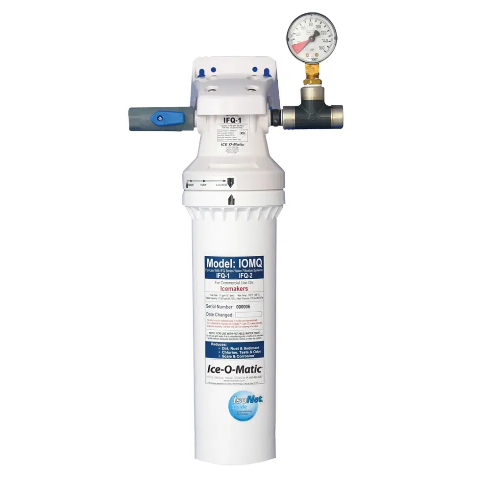 Ice-O-Matic IFQ1 6" Single Ice Machine Water Filter, 0.5 Micron and 1.5 GPM