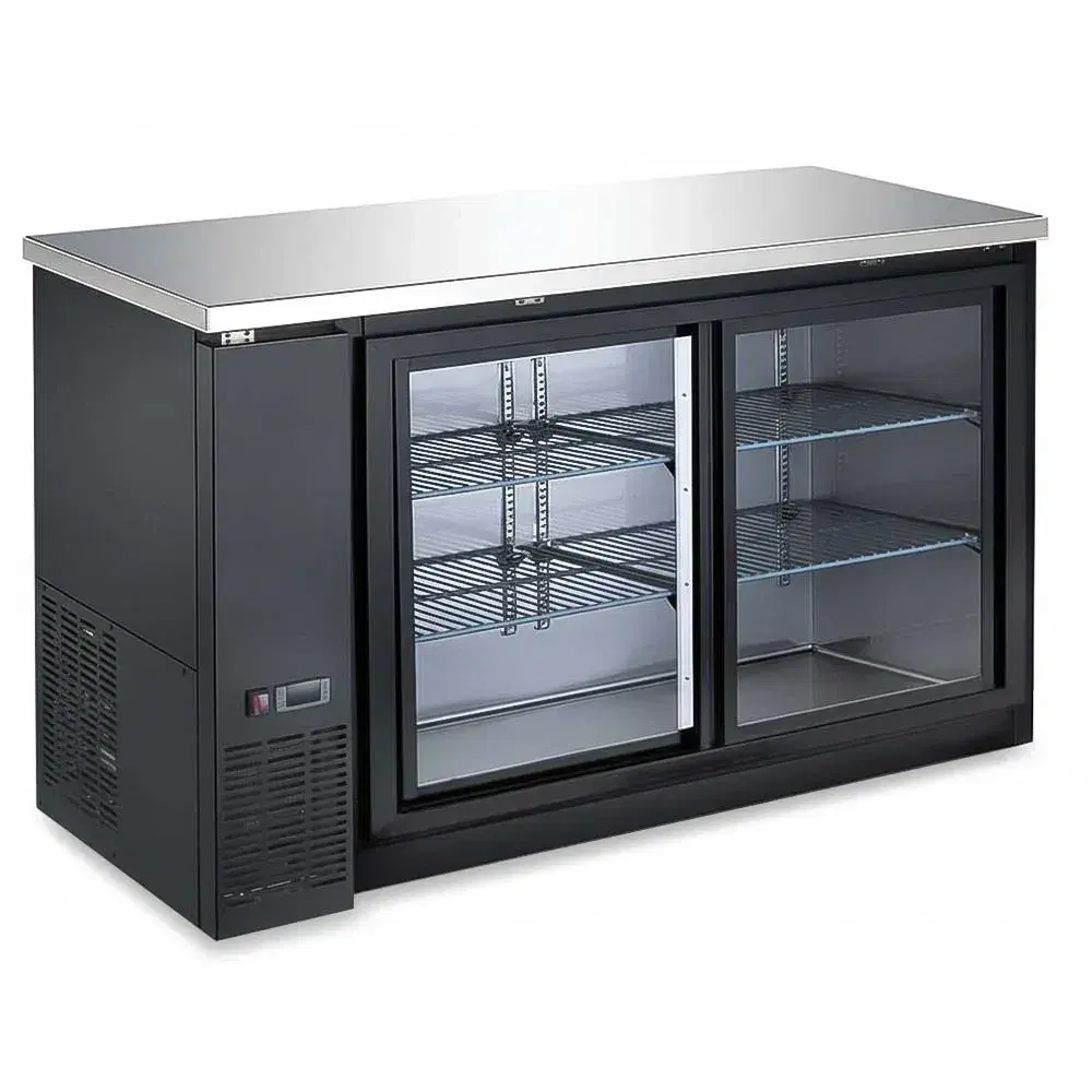 IceVault Series 60 4/5" Back Bar Cooler, 2 Sliding Glass Doors, 1 Year Warranty