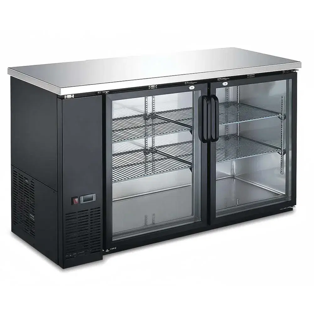 IceVault Series 60 4/5" Back Bar Cooler, 2 Swing Glass Doors, 1 Year Warranty