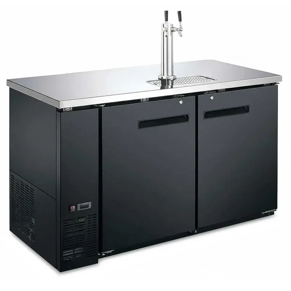 IceVault Series 58 8/9" Kegerator / Beer Dispenser, 2 Solid Doors, 1 Year Warranty