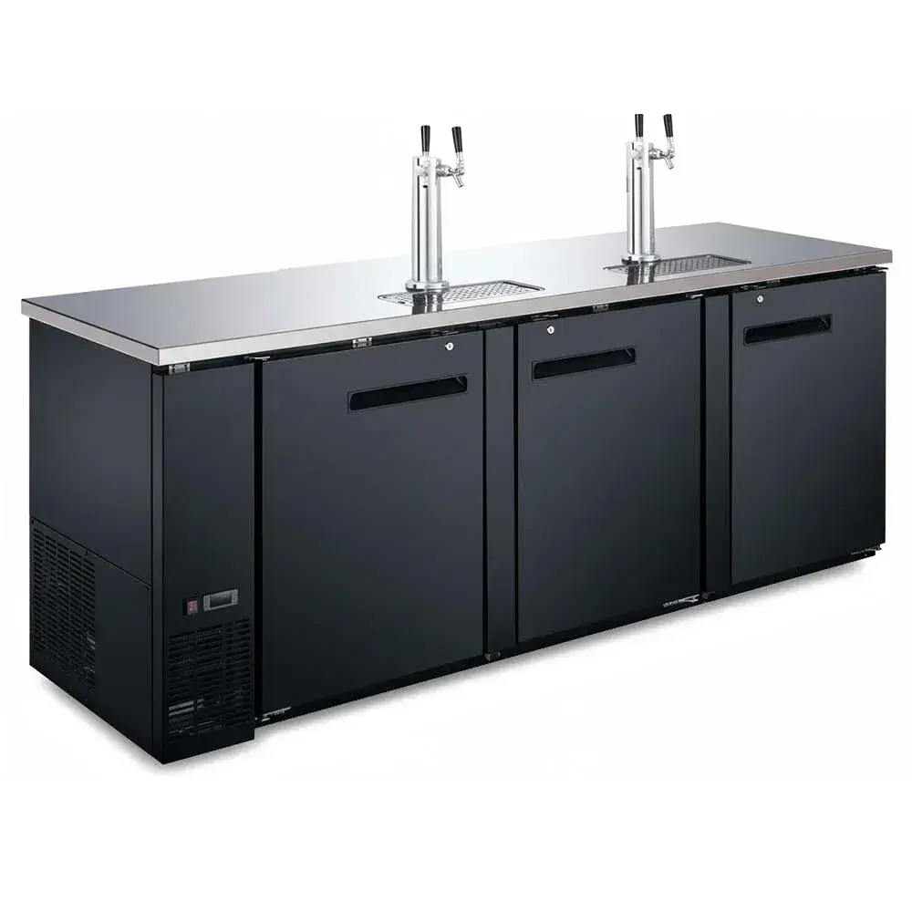 IceVault Series 90 2/5" Kegerator / Beer Dispenser, 3 Solid Doors, 1 Year Warranty