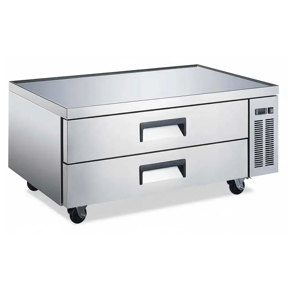 IceVault Series 52" Chef Base Refrigerator, 2 Drawers, Stainless Steel, 1 Year Warranty