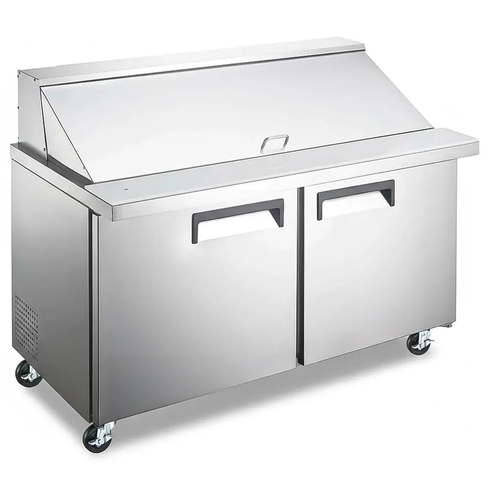 IceVault Series 48" Mega Top Sandwich and Salad Prep Table, Holds 18 Pans, 1 Year Warranty