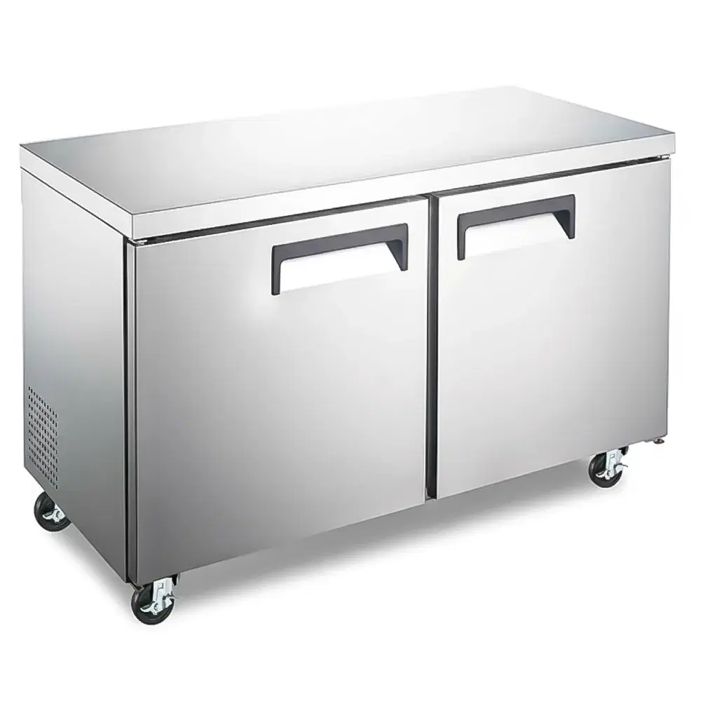 IceVault Series 48" Undercounter Freezer, 2 Doors, Stainless Steel, 1 Year Warranty