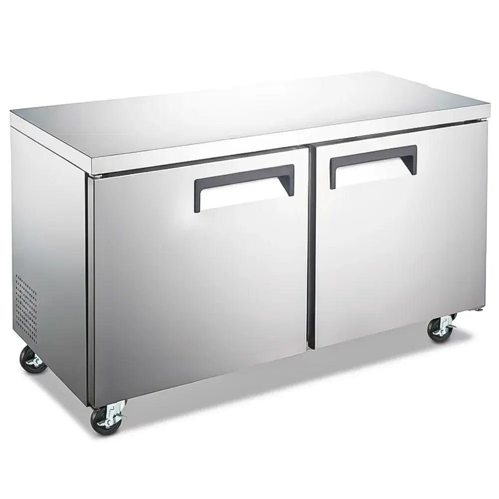 IceVault Series 60" Undercounter Refrigerator, 2 Doors, Stainless Steel, 1 Year Warranty