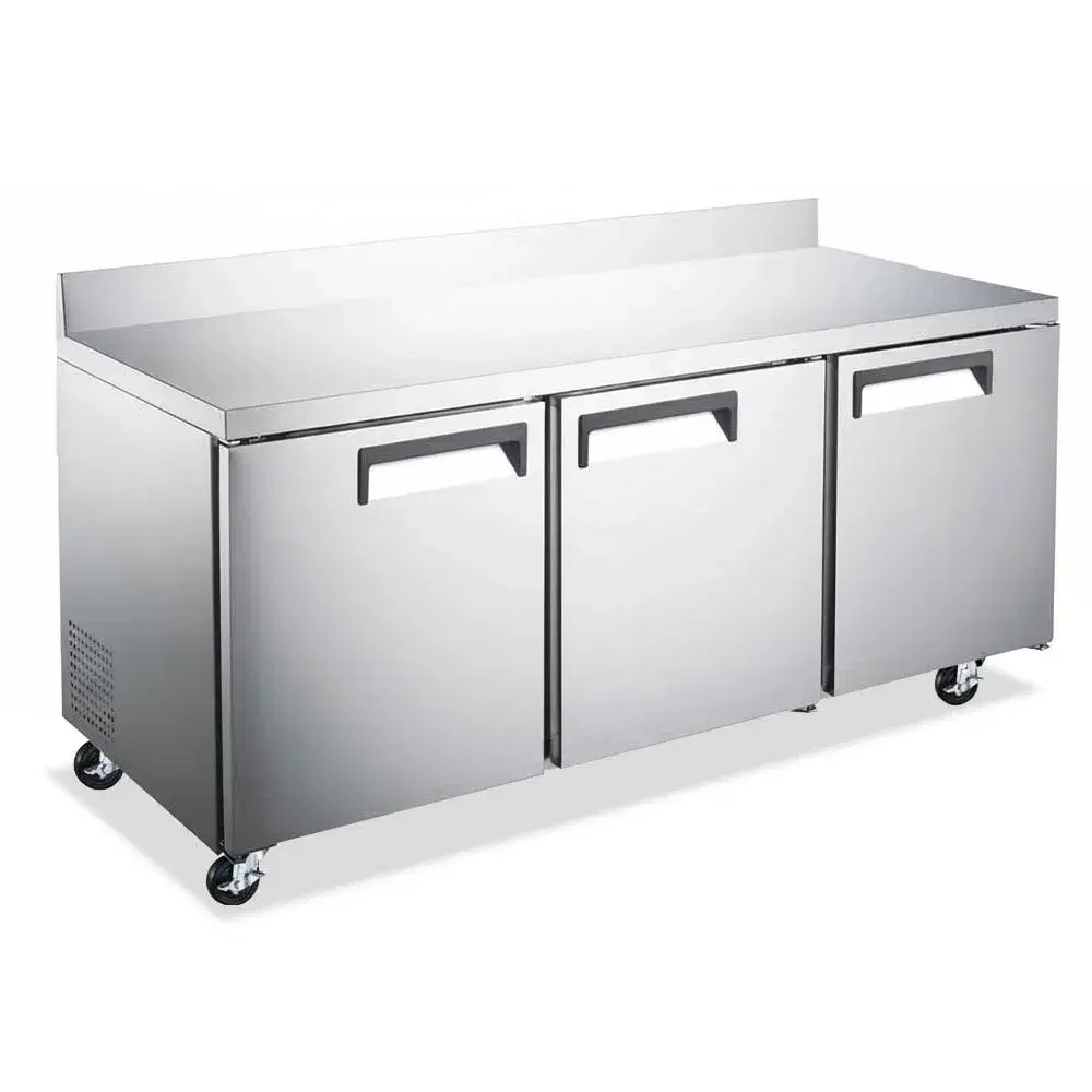 IceVault Series 72" Undercounter Refrigerator, 3 Doors, Stainless Steel, 1 Year Warranty