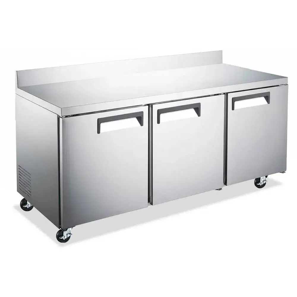 IceVault Series 72" Work Top Refrigerator, 3 Doors, 15.5 Cu. Ft., 1 Year Warranty