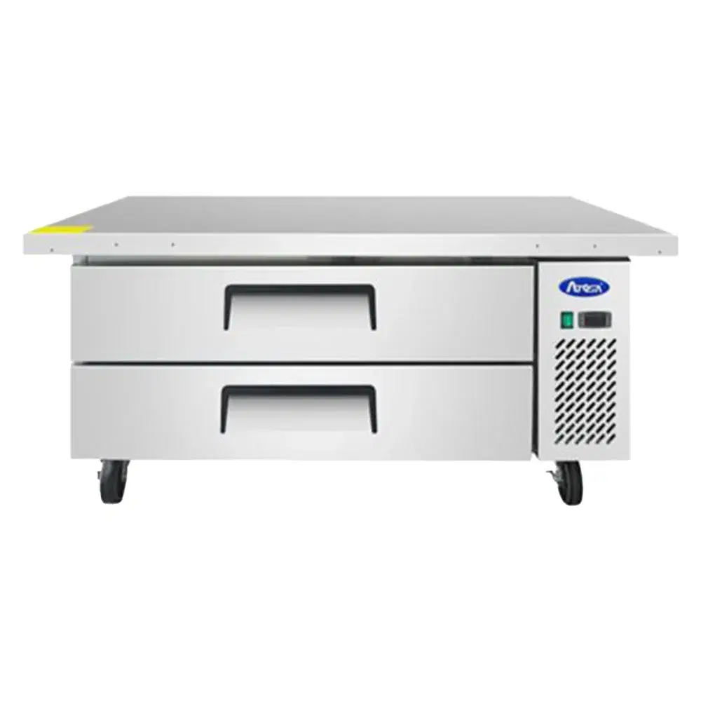 Atosa MGF8452GR 60.5" Two Drawer Refrigerated Chef Base, Extended Top  8.4 Cu.Ft