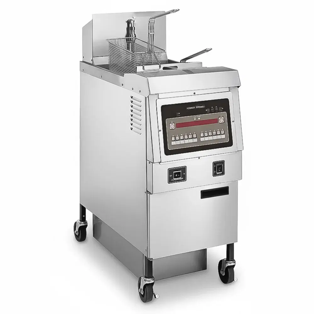 Henny Penny OFG321.01 17" Natural Gas Fryer, 65 lb Vat, Computron 8000 Controls, 85,000 BTU