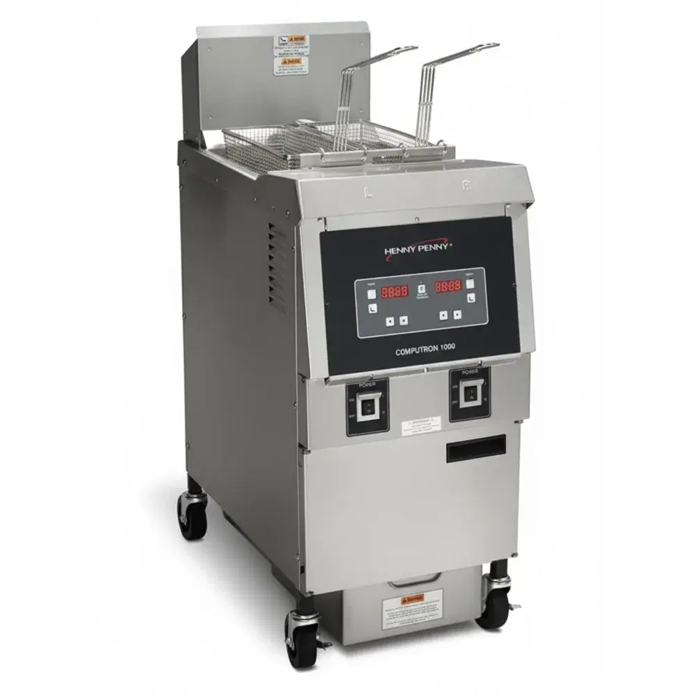 Henny Penny OFG321.05 17" Liquid Propane Gas Fryer, 65 lb Vat, Computron 1000 Controls, 85,000 BTU
