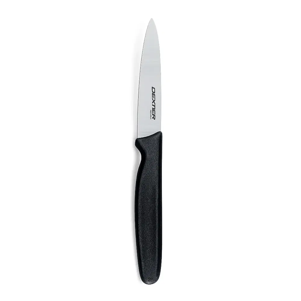 Dexter Russell P40843 3.28" Paring Knife with Black Handle