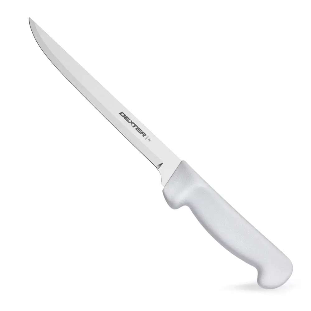 Dexter Russell P94812 7" Narrow Fillet Knife with White Handle