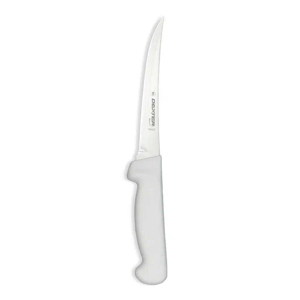 Dexter Russell P94823 6" Curved Boning Knife with White Handle