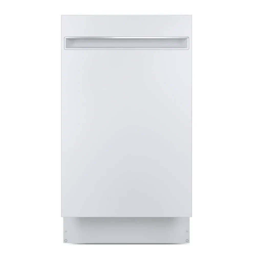 GE PDT145SGLWW 18" Dishwasher with Sanitize Cycle, ADA Compliant, Stainless Steel Interior, White