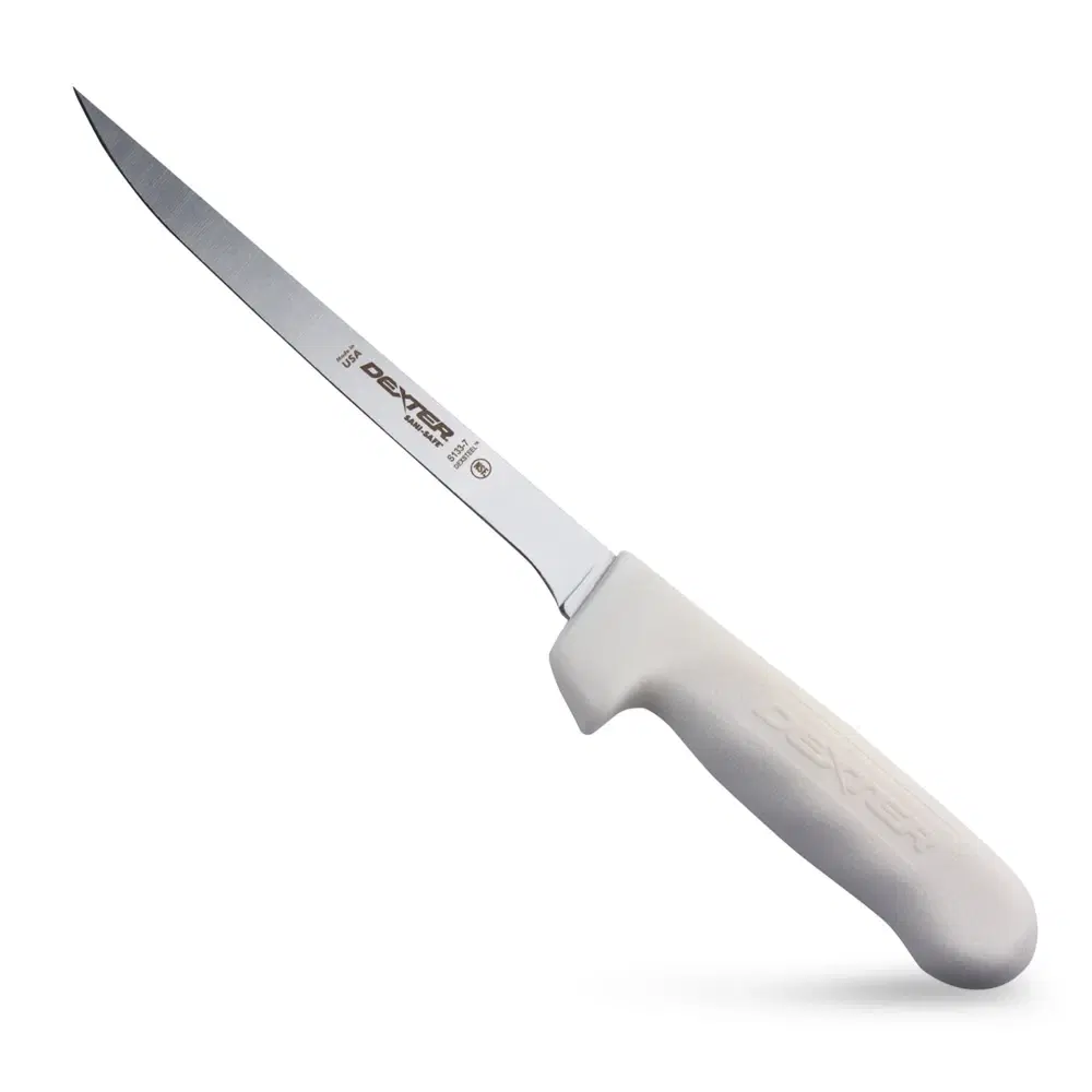 Dexter Russell S133-7 7" Sani-Safe Fillet Knife with White Handle