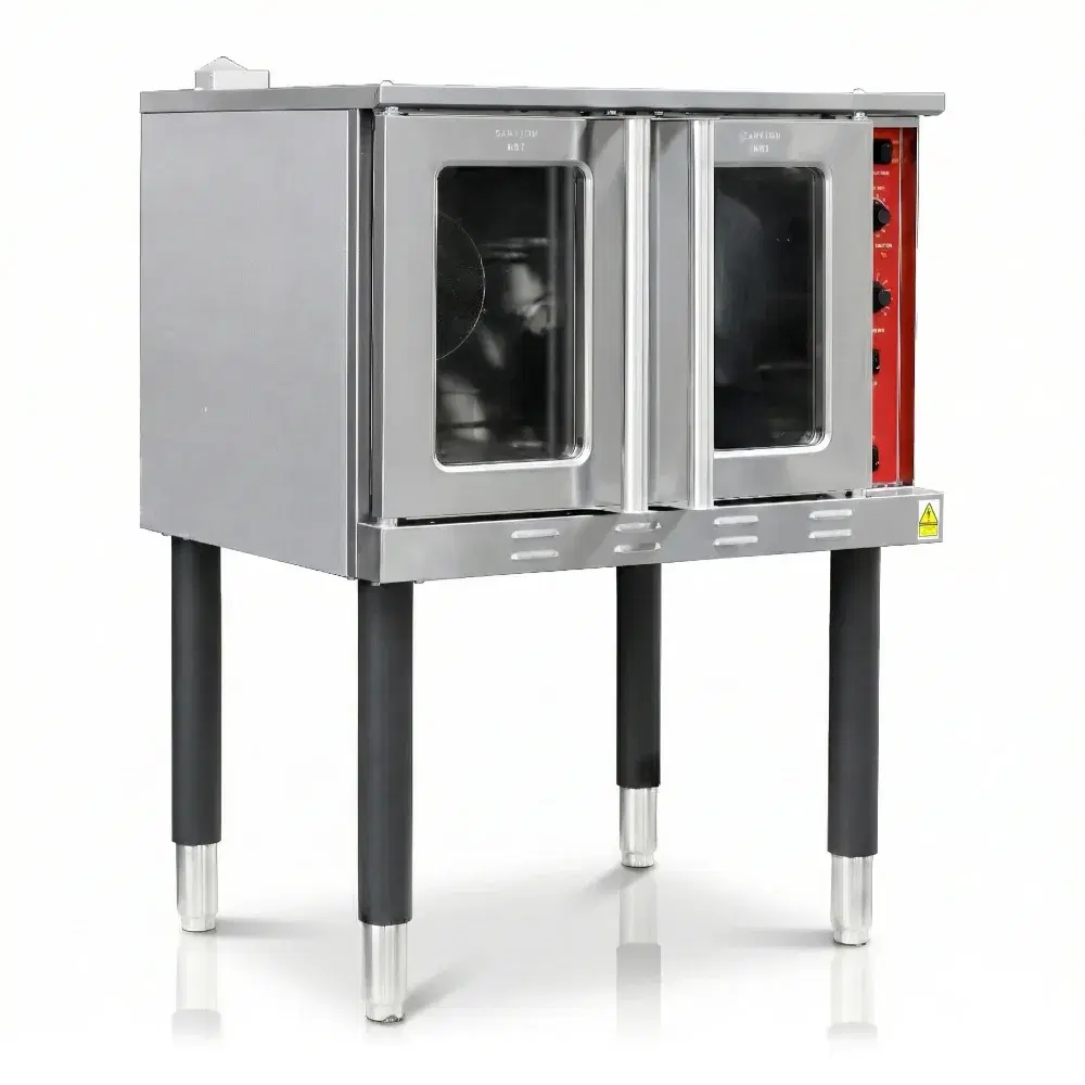 Serv-Ware 38" Single Deck Electrical Convection Oven, Full Size, Stainless Steel, 3 Racks, 220V/1PH, 11.7kW
