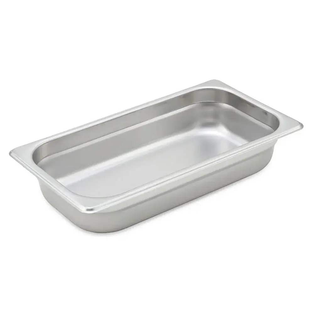 Winco SPJH-302 Anti-jam Steam Pan, 1/3 Size, 2-1/4", 22 Gauge Stainless Steel
