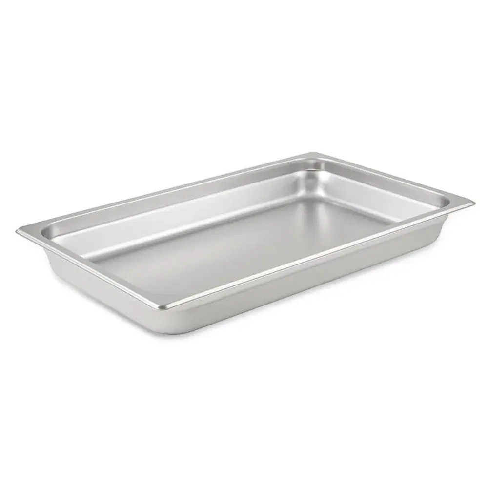Winco SPJM-102 Anti-jam Steam Pan, GN 1/1, 24 Gauge 2-1/2",Stainless Steel