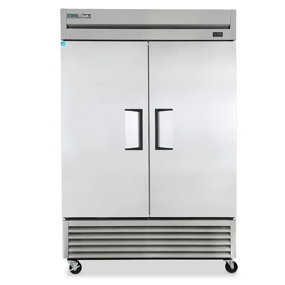 True T-43F-HC 47" Reach-In Freezer, 2 Sections, Solid Door, 7 Year Warranty