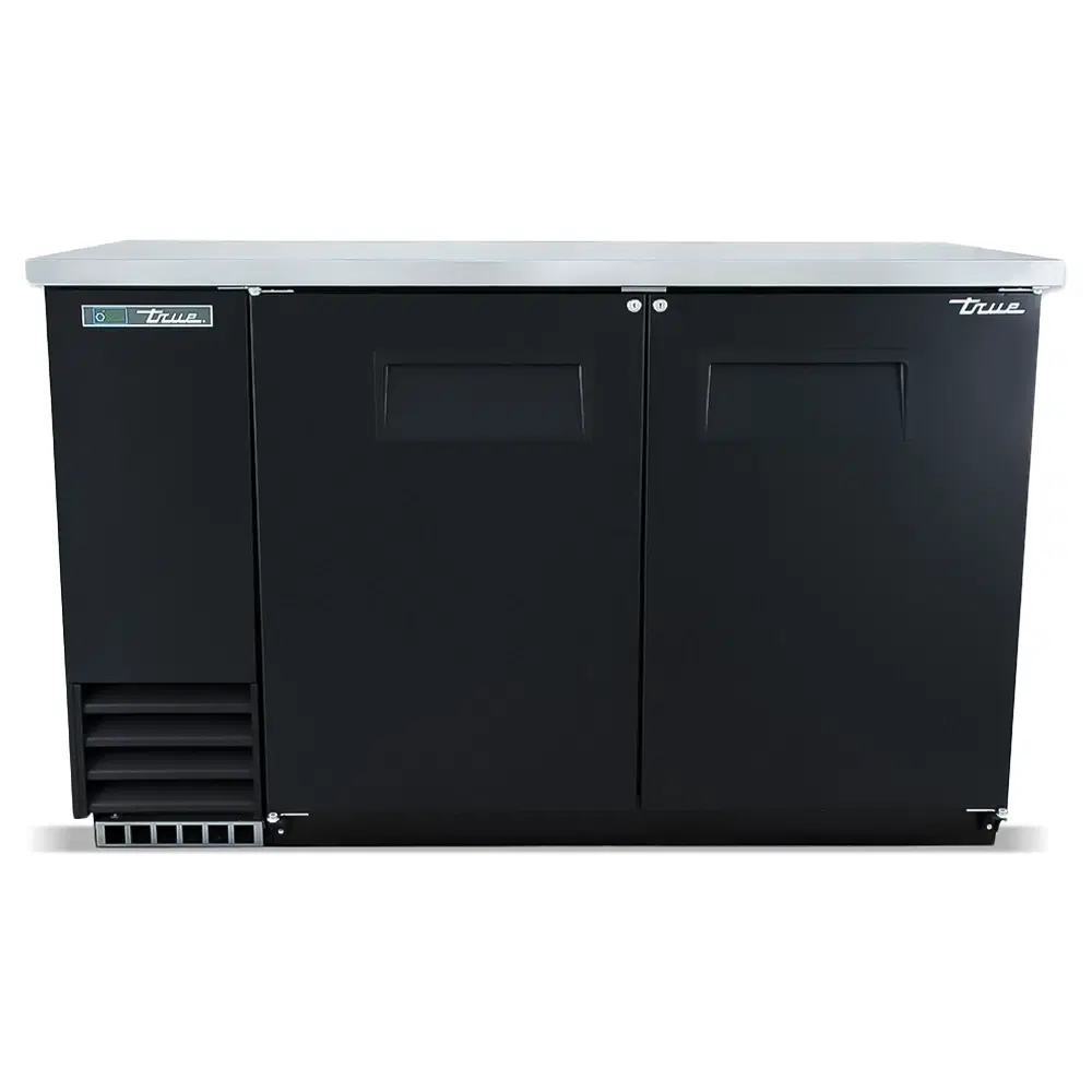 True TBB-2-HC 59" Back Bar Refrigerator, 2 Solid Doors, 7 Year Warranty