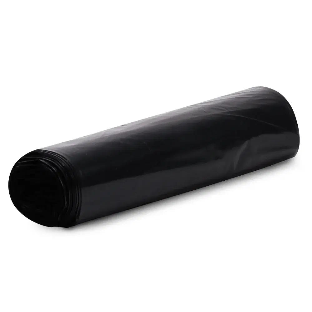TrashGuard Series 30 Gallon Black Low-Density Strong Trash Bag / Can Liner, 90 Bags/Case