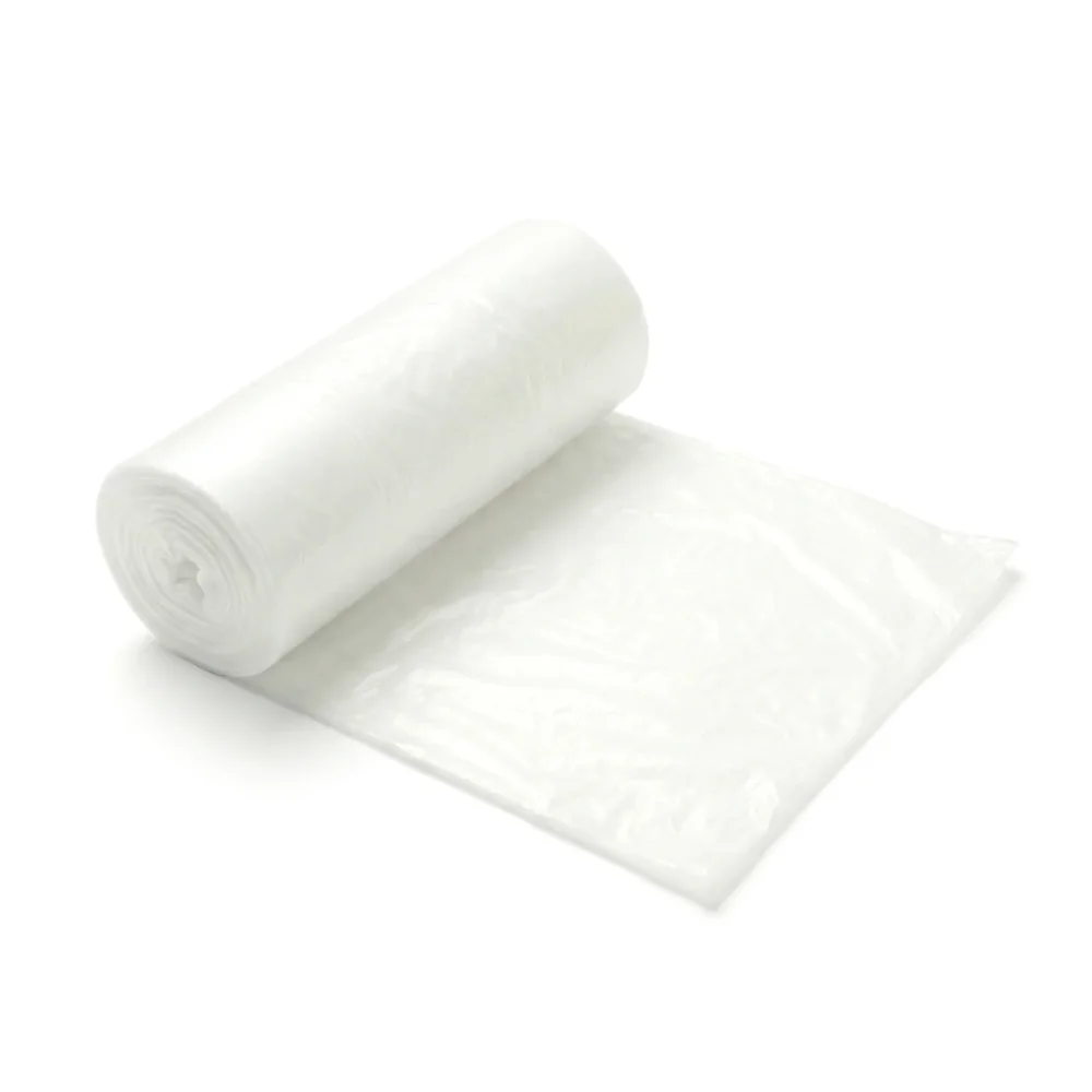 TrashGuard Series 20-30 Gallon 0.8 MIL 30" x 36" Low-Density White Trash Bag / Can Liner, 200 Bags/Case