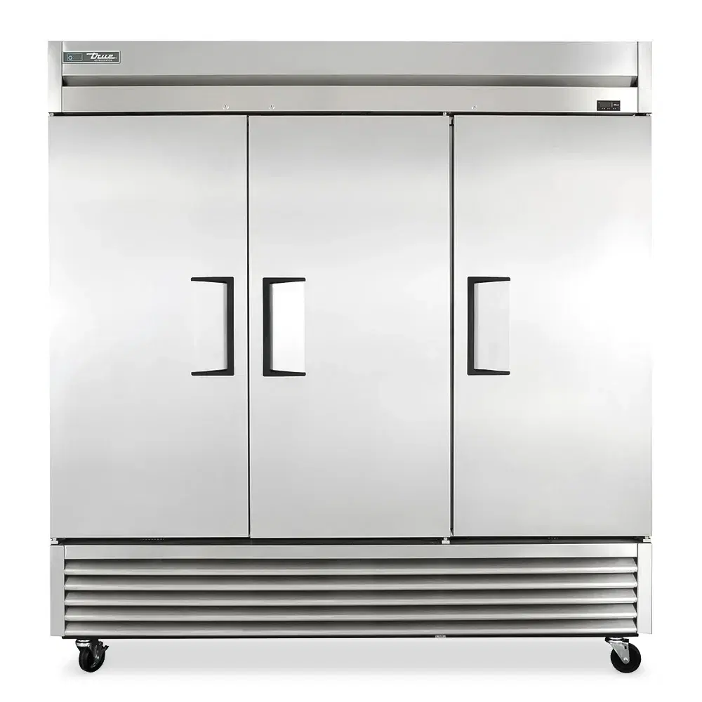 True TS-72F-HC 78" Reach-In Freezer, 3 Sections, Solid Door, 7 Year Warranty