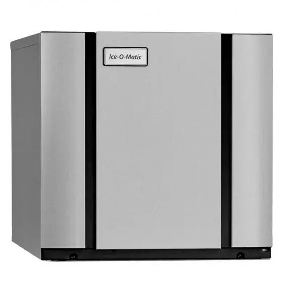 Ice-O-Matic remote cooled half dice cube ice machine head without storage bin, built for high-capacity ice production in commercial kitchens.