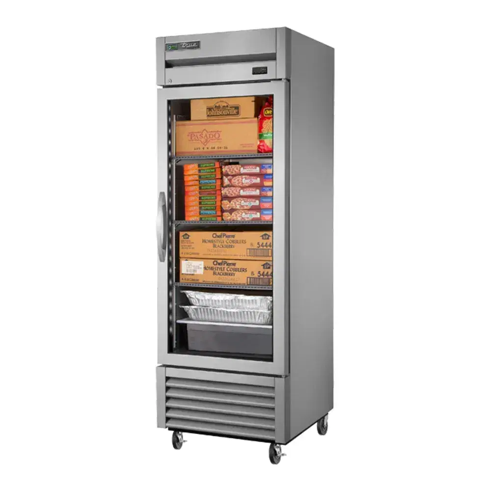 True TS-23FG-HC-FGD01 27" Reach-In Freezer, Glass Door, One Section, 7 Year Warranty