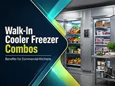 Walk-In Cooler Freezer Combos thumbnail featuring a stainless steel walk-in cooler freezer