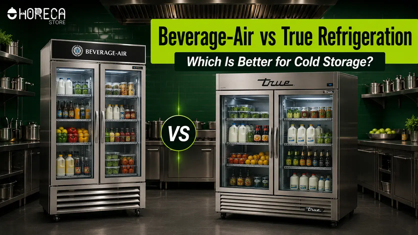 Compare Beverage-Air vs True Refrigeration for cooling performance, energy efficiency, durability, maintenance costs, and long-term value.