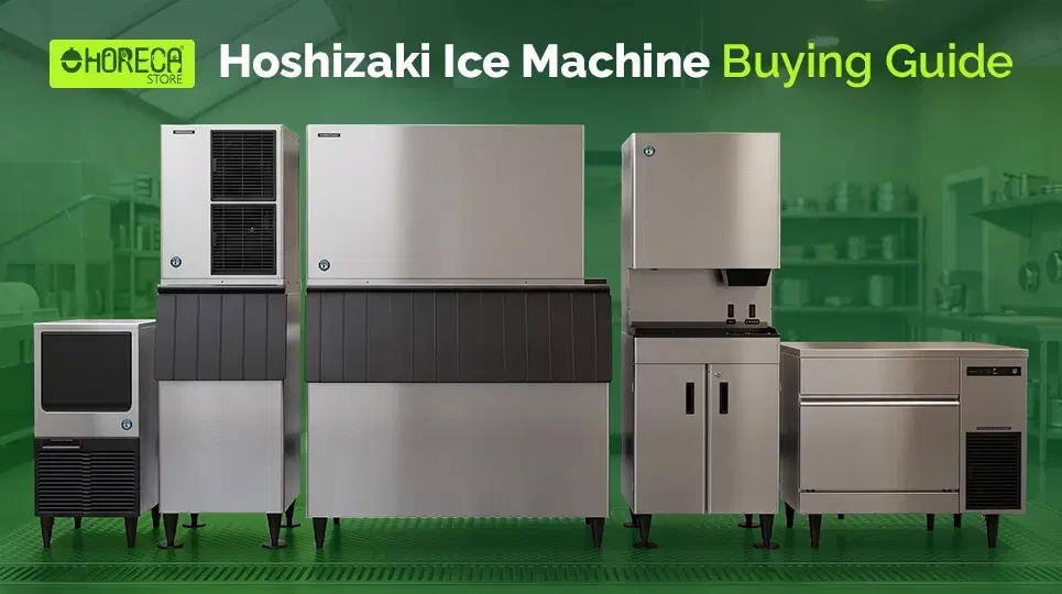 Hoshizaki ice machine buying guide featuring commercial cube ice makers.