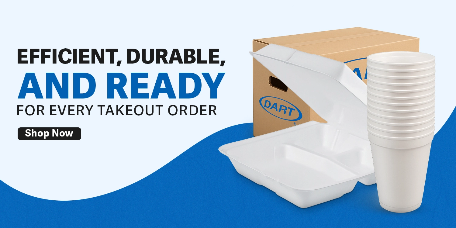 disposable cleaning supplies including gloves, trash bags, and cleaning cloths arranged on a bright background with promotional text.